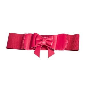 Banned Bow Belt in Hot Pink